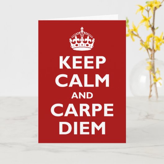 Carte Carpe Diem ! (Fleur jaune)
