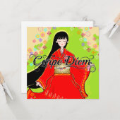 Carte Carpe Diem Maiko (Devant/Arrière en situation)
