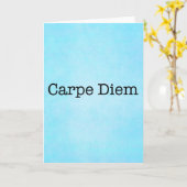 Carte Carpe Diem saisissent la citation de jour - (Fleur jaune)