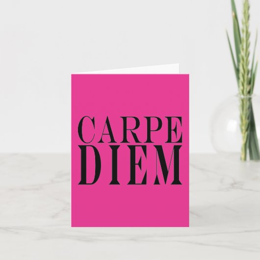 Carte Carpe Diem saisissent le bonheur latin de citation (Devant)