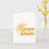 Carte Carpe Diem Sunrise Premium (Fleur jaune)