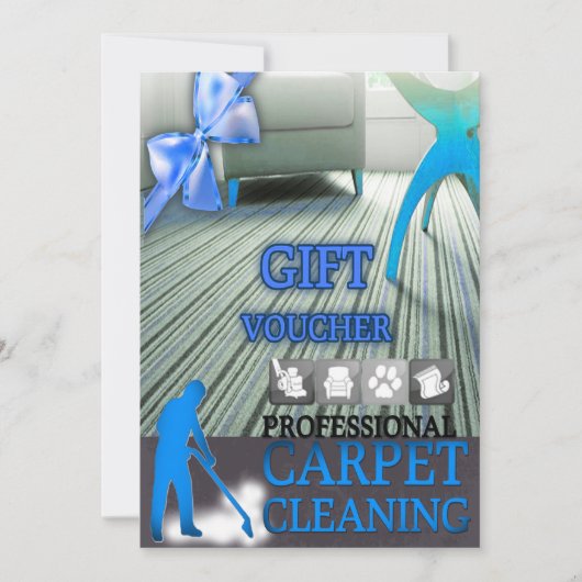 Carte Carpet Cleaning Service Gift Voucher (Devant)