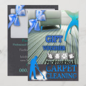 Carte Carpet Cleaning Service Gift Voucher (Devant / Derrière)