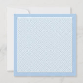 Carte Carré blanc d'ours en peluche garçon (Dos)