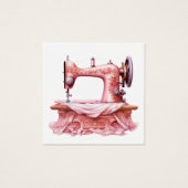 Carte carré de couture pour entreprise ou boîtier (Devant)