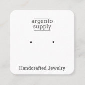 Carte Carré personnalisée pour les boucles d'oreil (Devant)