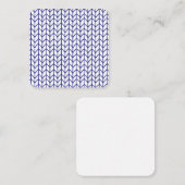 Carte Carré plat BLUE LINE KNIT 2,5 pouces (Devant / Derrière)