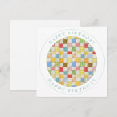 CARTE Carré plat CRAZY (Devant / Derrière)