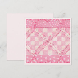 CARTE CARRÉ ROSE CARRÉ 5,25 pouces Carré / Rose