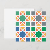 Carte Carreaux Andalous 4 (Devant / Derrière)