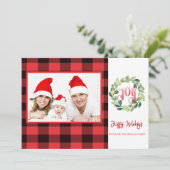 Carte Carreaux de bison rouges, Branches, Photo (Debout devant)