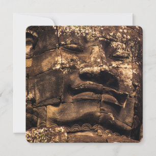 Carte Carrée Bouddha Totem Angkor Wat