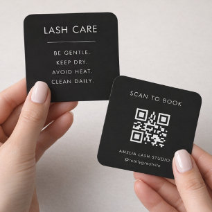 Carte carrée de code QR pour les instructions de s
