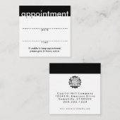 carte carrée de rendez-vous (Devant / Derrière)