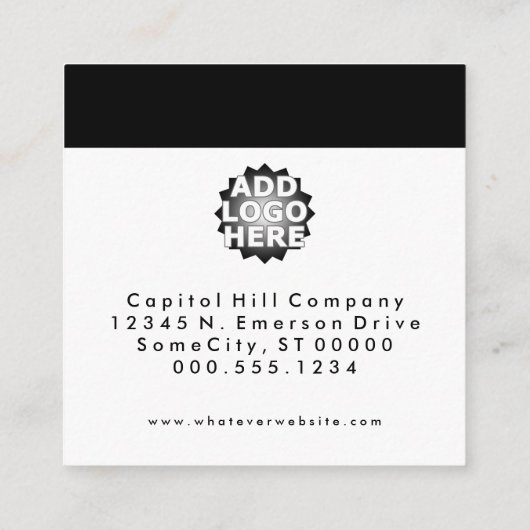 carte carrée de rendez-vous (Dos)