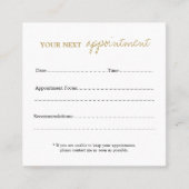 Carte carrée de rendez-vous et de recommandations (Devant)