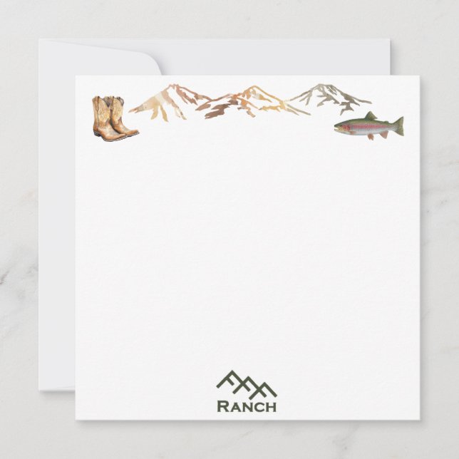 Carte carrée FFF Ranch (Devant)