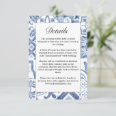 Carte carrelage bleu méditerranéen (Debout devant)