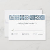 Carte Carrelage espagnol bleu et gris (Devant)