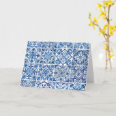 Carte Carrelage méditerranéen, Portugais, Azulejo, Majol (Fleur jaune)