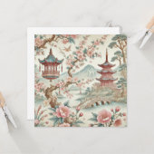 Carte Carrelage vintage chinois (Devant/Arrière en situation)