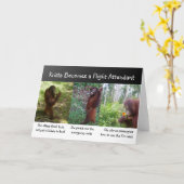 Carte Carrières : Agent de bord aérien (Fleur jaune)