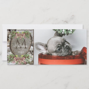 Carte Carrosserie Rustique Bois sculpté Coeur Famille Mo