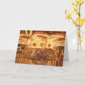 Carte Carrousel de nuit (Fleur jaune)