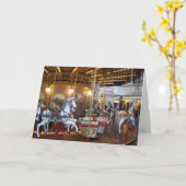 Carte Carrousel Vintage (Fleur jaune)