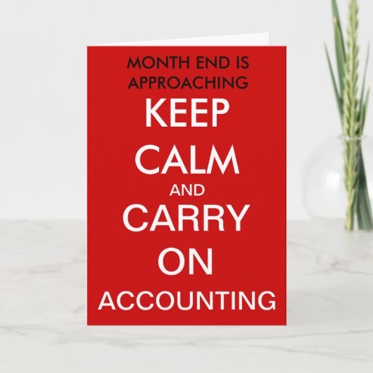 Carte Carry on Accounting Birthday (Devant)