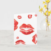Carte Carte-Art de l'amour-Baisers (Fleur jaune)