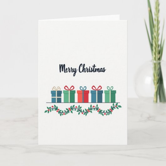 Carte Carte-cadeau de Noël scriptée (Devant)