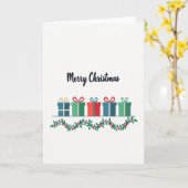 Carte Carte-cadeau de Noël scriptée (Fleur jaune)