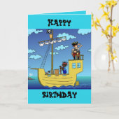 Carte #carte d'anniversaire pirate par dalDesignNZ (Fleur jaune)