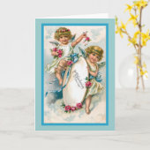 Carte "Carte d'anniversaire Vintage allemande" (Fleur jaune)