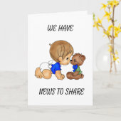 CARTE ***CARTE DE GROSSESSE**** (Fleur jaune)