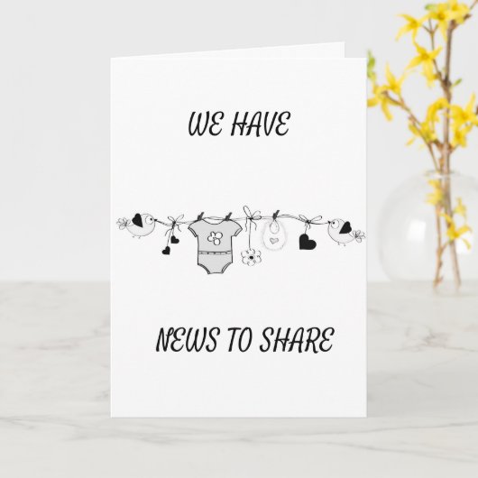 CARTE ***CARTE DE GROSSESSE**** (Fleur jaune)