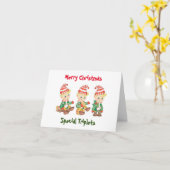 CARTE **CARTE DE NOËL DES TRIPLETS** (Fleur jaune)