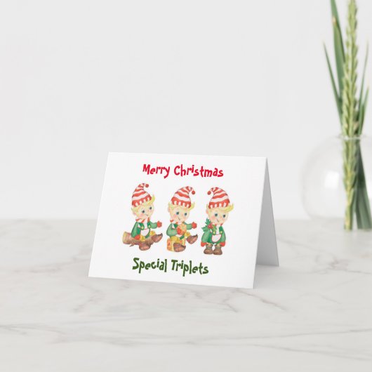 CARTE **CARTE DE NOËL DES TRIPLETS** (Devant)