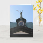 Carte “Carte de sympathie #3 « Ange trompettiste de sain (Fleur jaune)