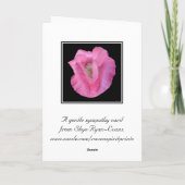 Carte "CARTE DE SYMPATHIE & Poème" (Dos)