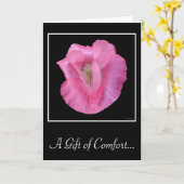 Carte "CARTE DE SYMPATHIE & Poème" (Fleur jaune)