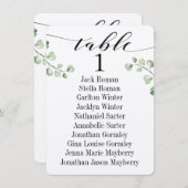 Carte Carte de tableau de bord de la calligraphie  (Devant / Derrière)