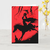 Carte "Carte de voeux du cavalier sans tête" (Fleur jaune)