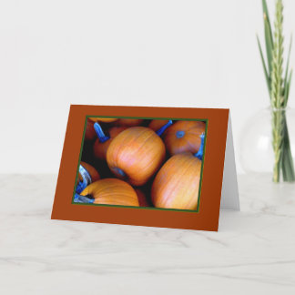 Carte 'Carte de voeux vierge aux Citrouilles d'automne