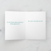 Carte Carte-Encouragement chrétien de salutation (Intérieur)