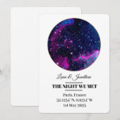 Carte Carte Étoile personnalisée - Anniversaire &  (Devant / Derrière)