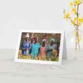 Carte Carte, "femmes sélectionnant le riz # 47" (Fleur jaune)