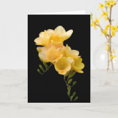 Carte Carte, freesia jaune # 1 (Fleur jaune)