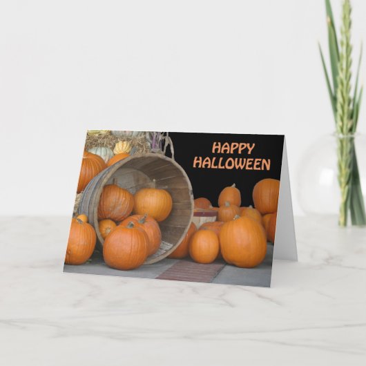 Carte Carte, "Happy Halloween Citrouilles" (Devant)